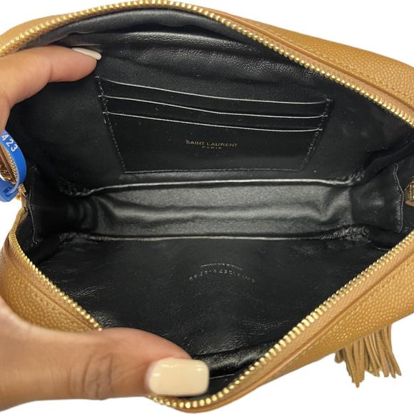SAINT LAURENT pre-loved mini lou bag in brown - Picture 4 of 5
